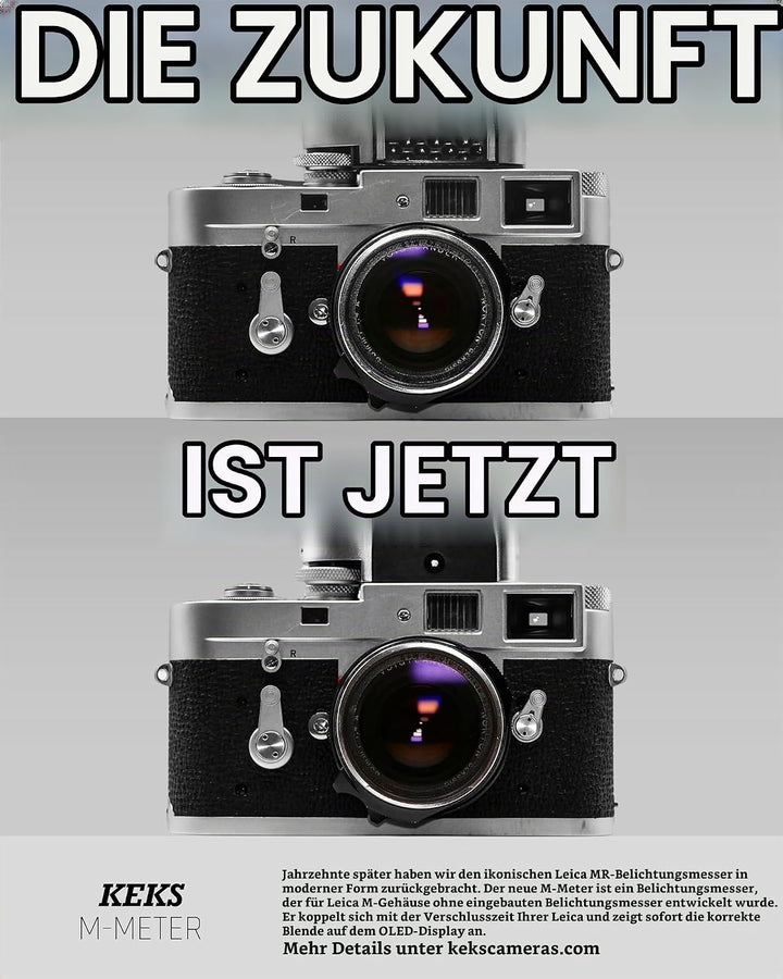 KEKS M-eter Chrome by antonKUNZE Belichtungsmesser für Leica M Kameras