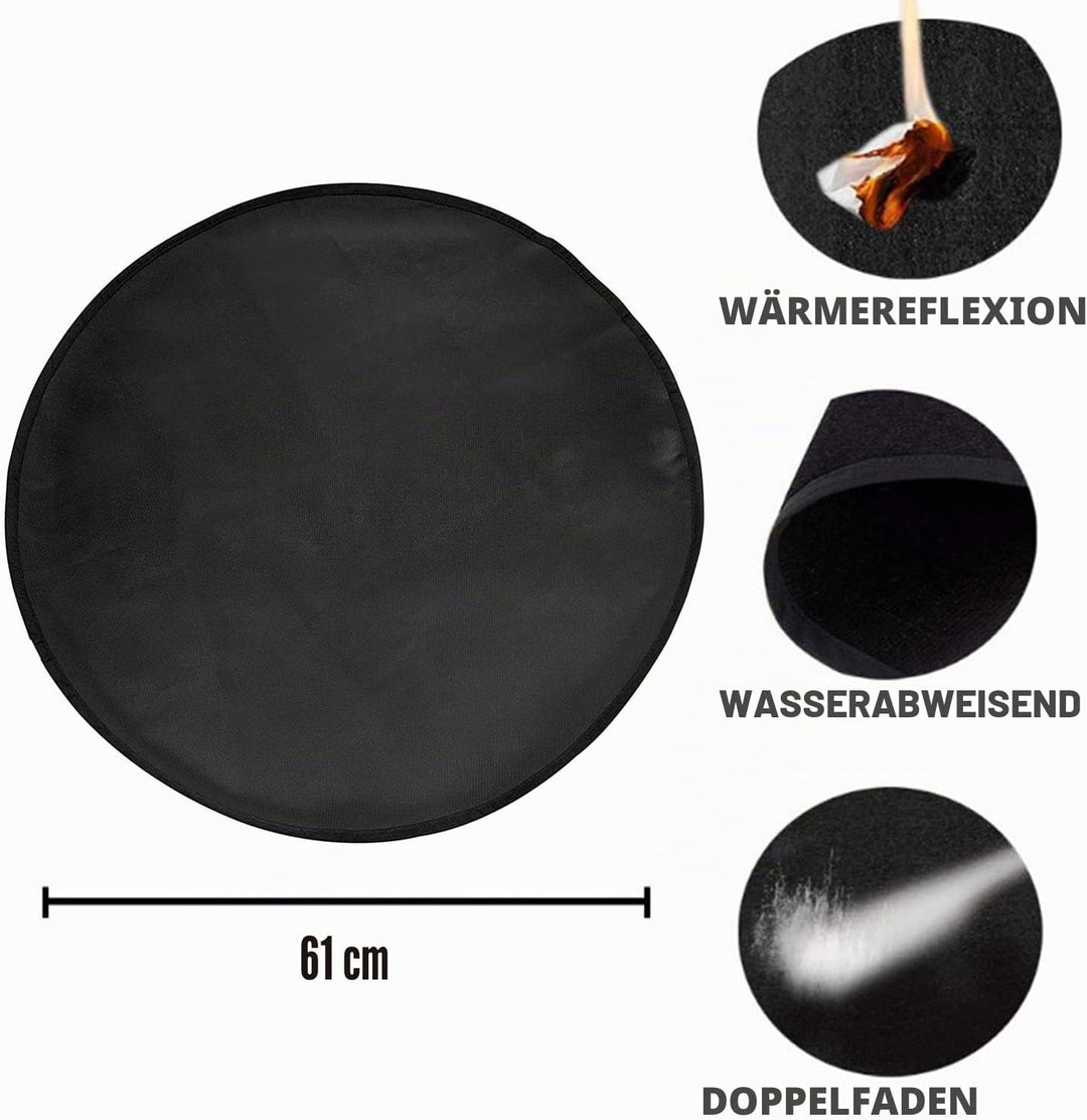 Feuerschale Matte Feuerstelle Matte, 24 Zoll Unter Grill Feuerfeste Unterlage, Hitzebeständige Schut