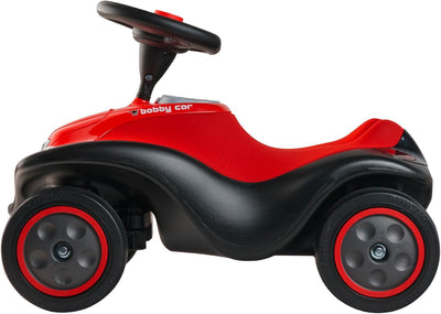 Big Bobby Car Next 2.0 (rot) - Rutschauto ab 1 Jahr mit LED-Licht, Stauraum, Sound-Lenkrad, Flüsterr