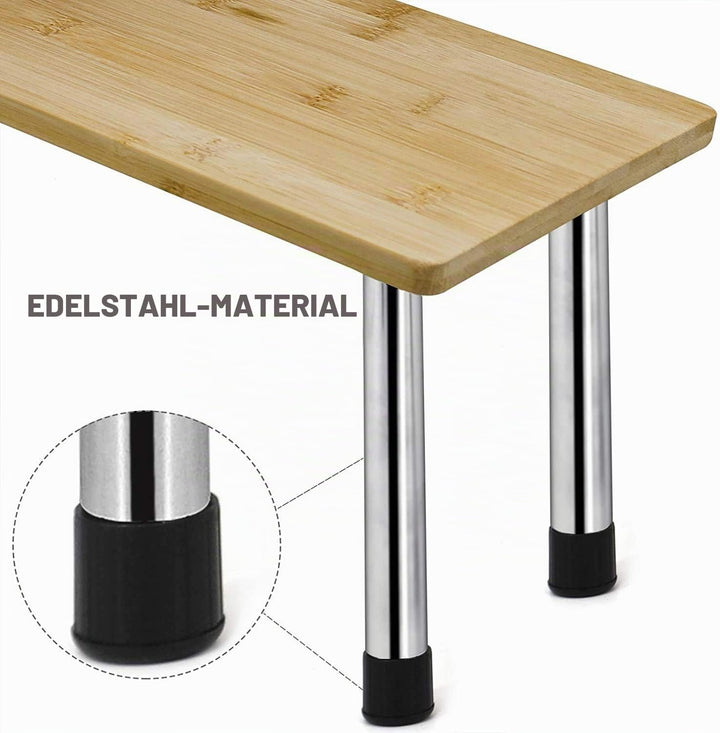 Jolitac Eckregal Küchen-Eckregal Regal Küchenregal Gewürzregal Kräuterregal Tellerregal Küchengestel