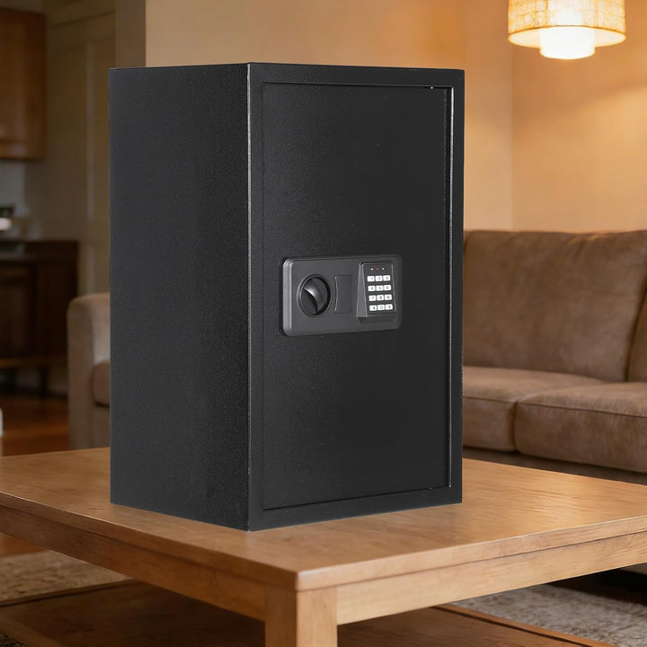 Garvee 70L Safe Tresor mit Zahlencode, Schlüssel & Feuerfester Tasche, Tresor für Zuhause / Hotel, A