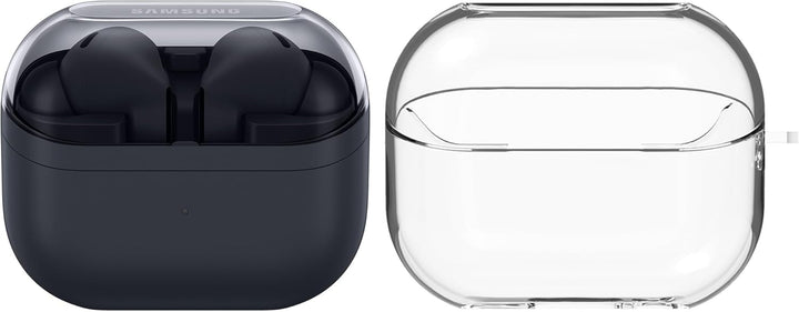 Samsung Galaxy Buds3 FE, Kabellose In-Ear-Kopfhörer inkl. mobeen Soft Clear Case, Ausgewogener Klang