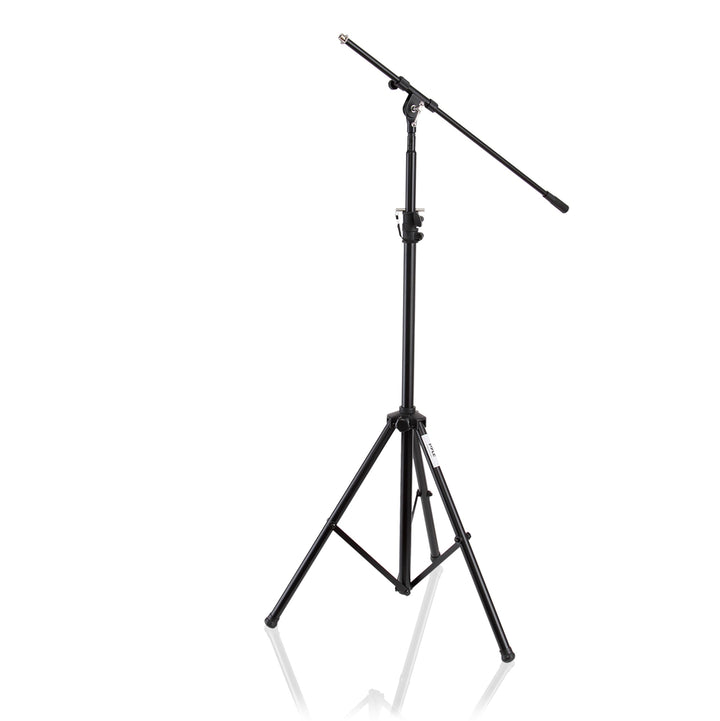 Pyle Mikrofonständer mit Galgenarm – Schweres Mikrofonstativ höhenverstellbar 130–200cm, stabil, 5/8