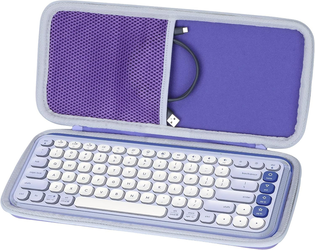 Lebakort Hart Schutz Hülle Etui Tasche für Logitech POP ICON Keys Tastatur | Hartschale, Weiches Inn