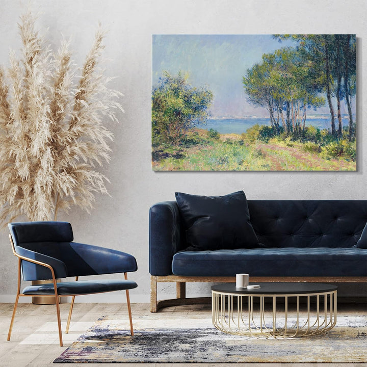 Printed Paintings Leinwand (80x60cm): Claude Monet - Die Tannen in Varengeville 80x60 cm, 80x60 cm