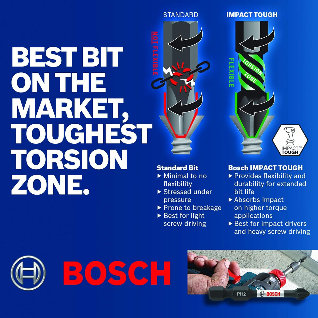 Bosch ITPH135B Schraubendreher-Bit, 8,9 cm (3,5 Zoll) Kreuzschlitz #1