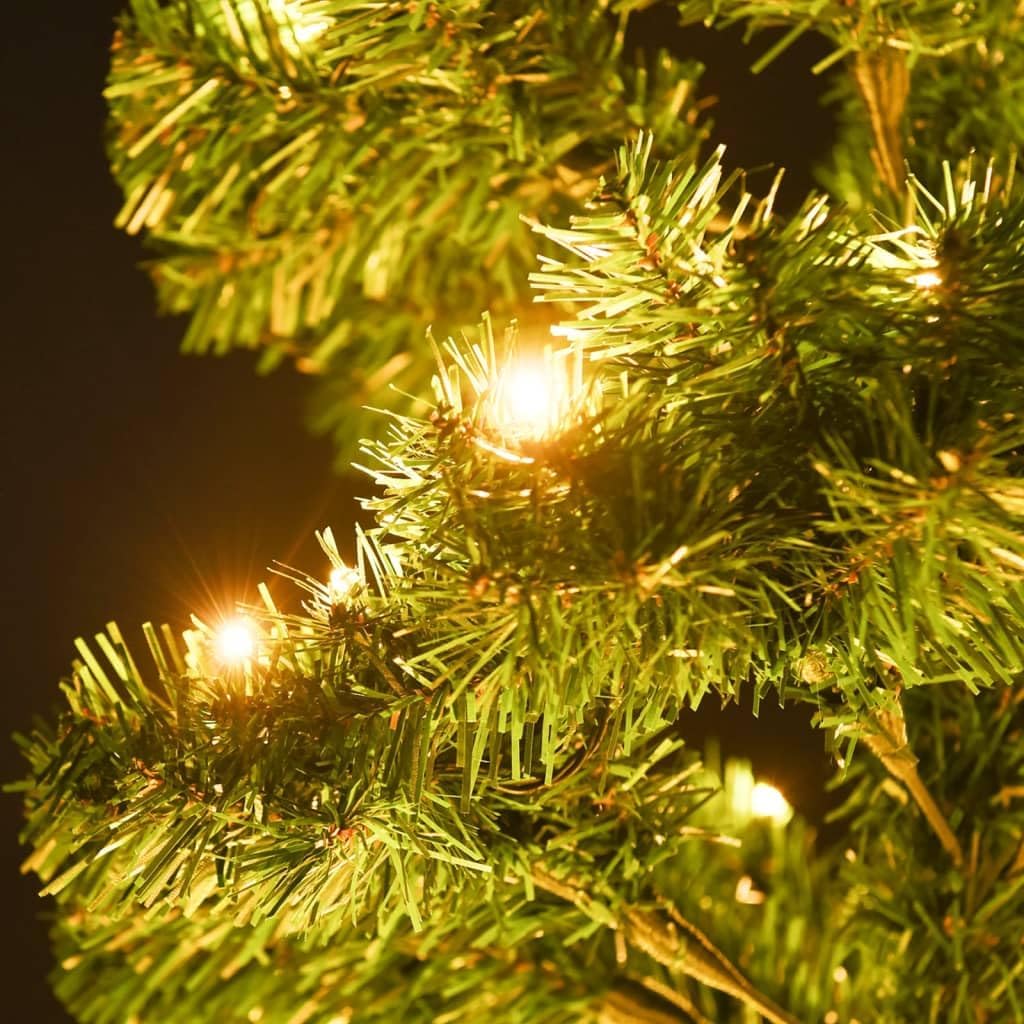 vidaXL Spiral Weihnachtsbaum mit Topf LEDs Christbaum Tannenbaum Dekobaum Kunstbaum Weihnachten Deko