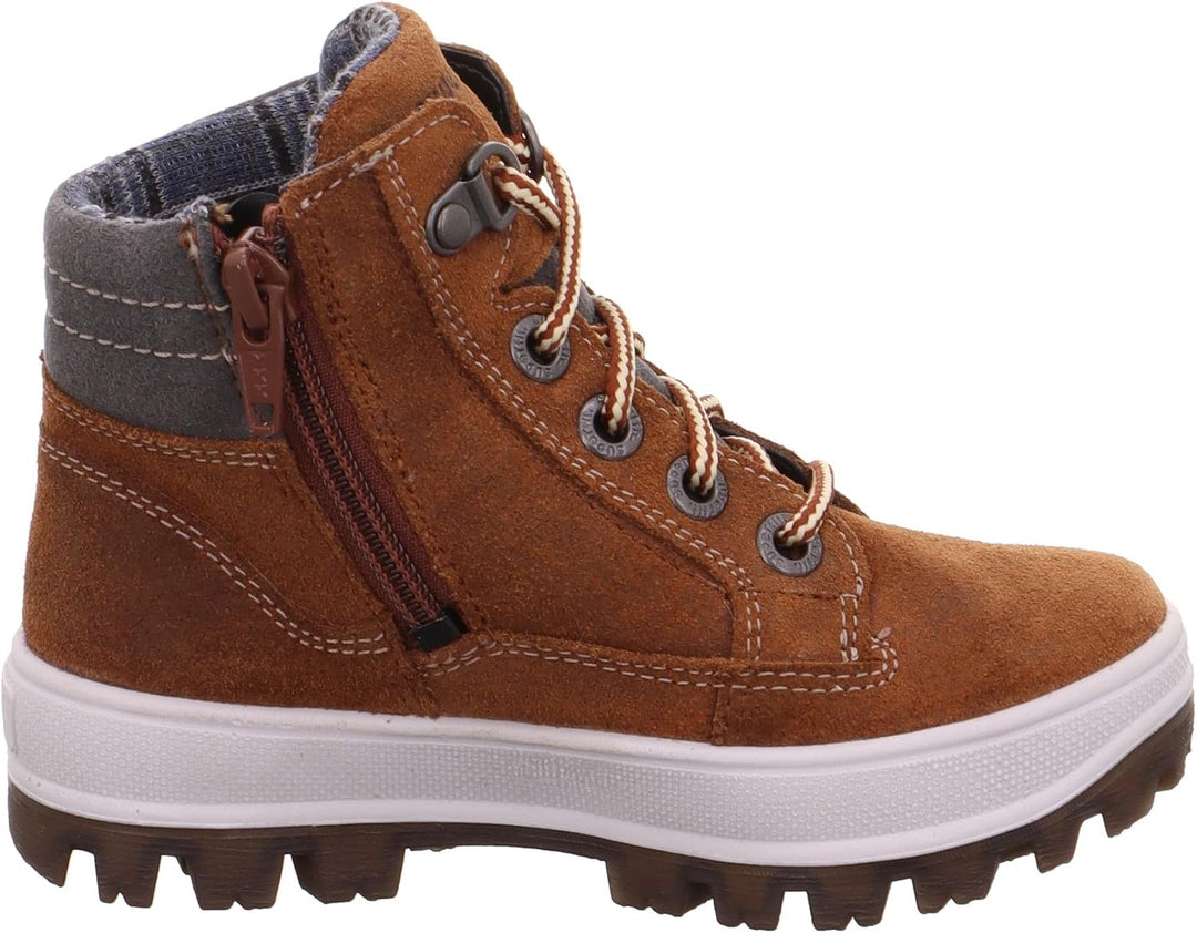 Superfit Jungen Tedd Warm Gefütterte Gore-tex Schneestiefel 27 EU Weit Braun Grau 3010, 27 EU Weit B