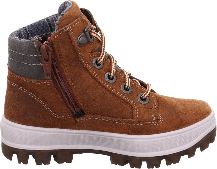 Superfit Jungen Tedd Warm Gefütterte Gore-tex Schneestiefel 27 EU Weit Braun Grau 3010, 27 EU Weit B