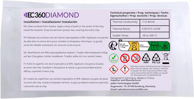 EC360® Diamond 11W/mK High Performance Wärmeleitpaste (20g), 20g