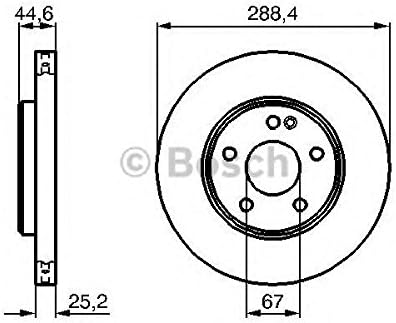 Bosch BD1100 Bremsscheiben - Vorderachse - ECE-R90 Zertifizierung - zwei Bremsscheiben pro Set
