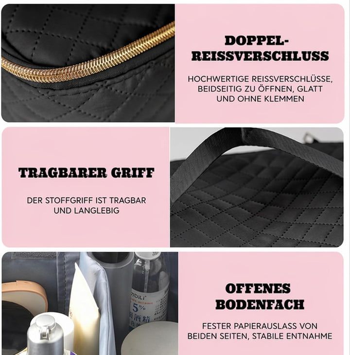 Nagellack Aufbewahrung Nagelkoffer Doppelschicht Tragbarer Nail Polish Organizer Nagellack Tasche fü