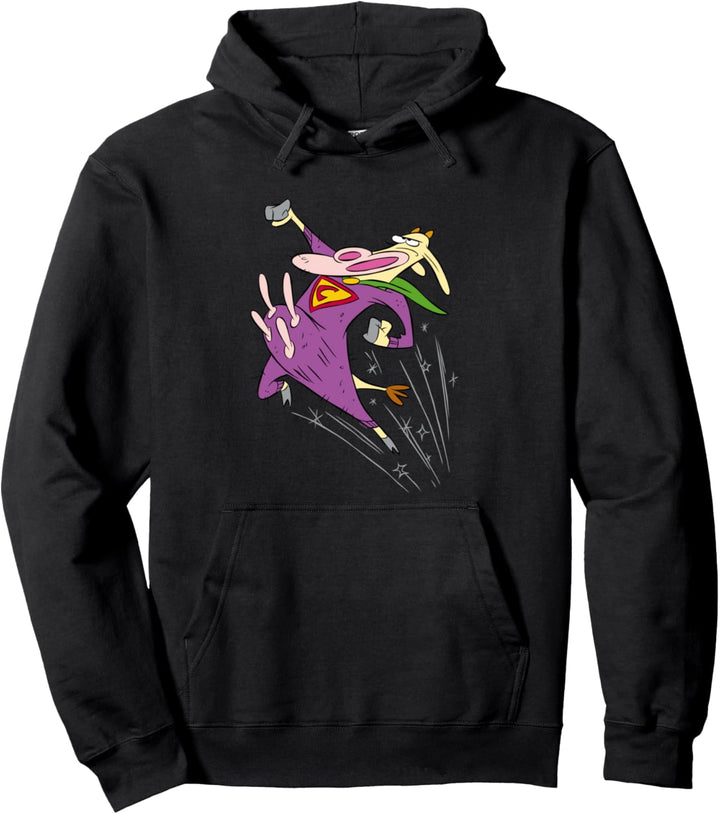 Cartoon Network Cow & Chicken Super Cow Pullover Hoodie