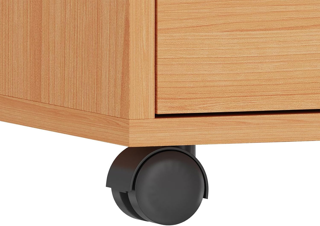 Bürocontainer mit 3 Schubladen, Rollcontainer unter Schreibtisch,Büroschrank für Dokumente, auch als