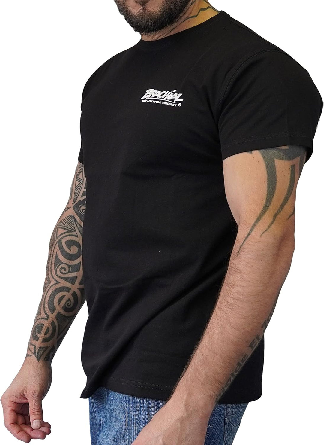 Brachial Premium Herren T-Shirt Core Regular-Fit - für Freizeit Bodybuilding Workout Gym Kraftsport