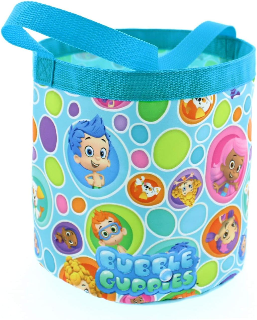 Bubble Guppies Boys Girls Collapsible Nylon Easter Basket Bucket Gift Tote Bag (One Size, Blue) Einh