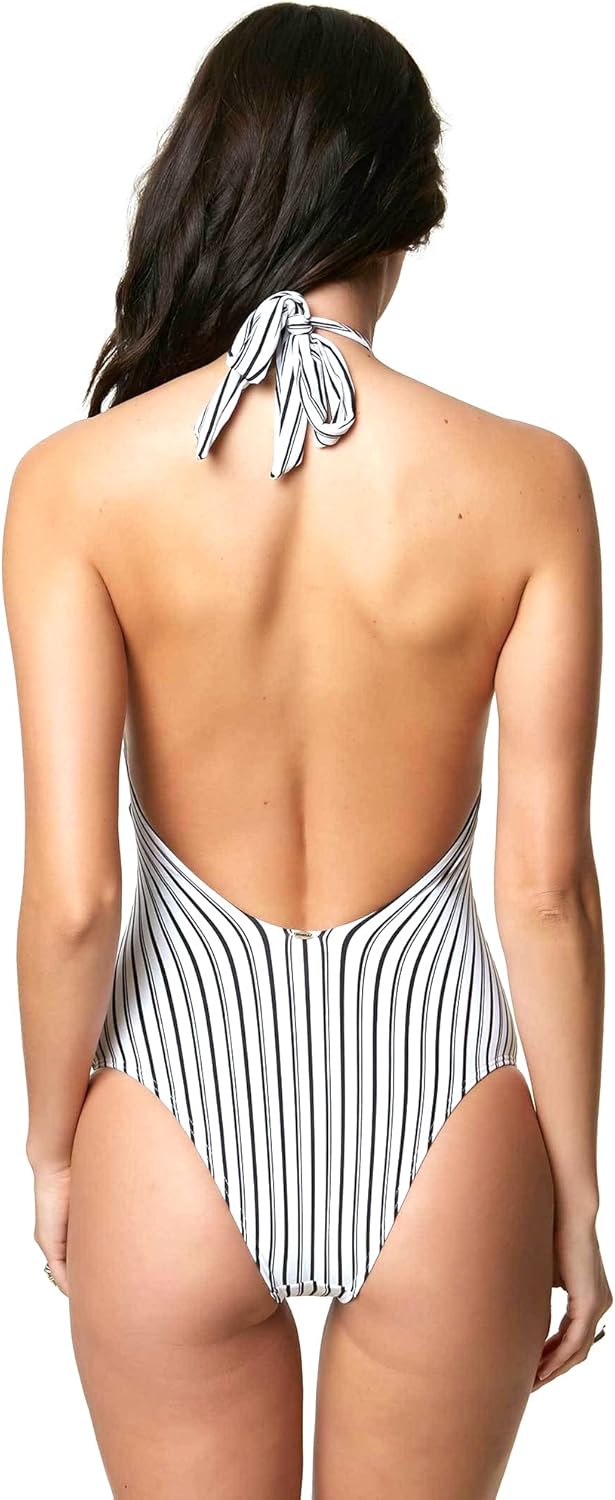 O'Neill Damen Highway Stripe One Piece Swimsuit Badeanzug S Weiss / Schwarz, S Weiss / Schwarz