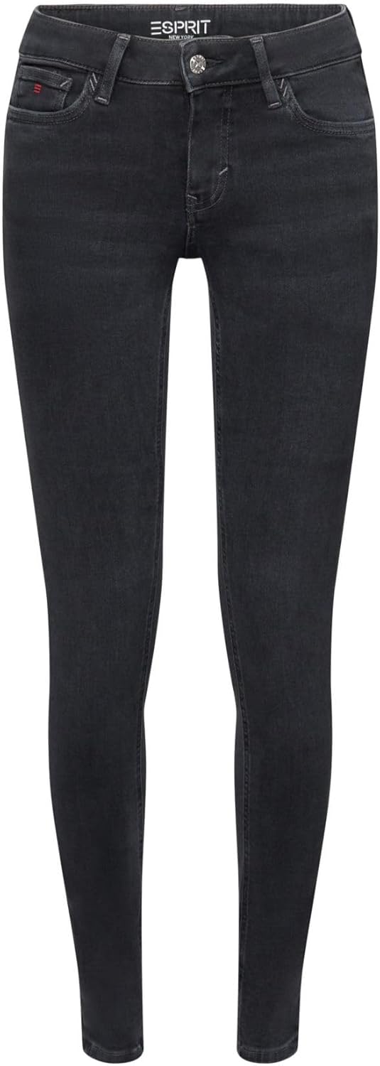 ESPRIT Damen Jeans 24W / 32L Black Rinse, 24W / 32L Black Rinse
