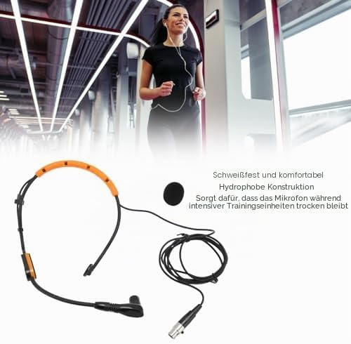 Fitness Headset Kondensatormikrofon, schweissfestes, Komfortables Mikrofon-Headset für PGA31 SM31 SM