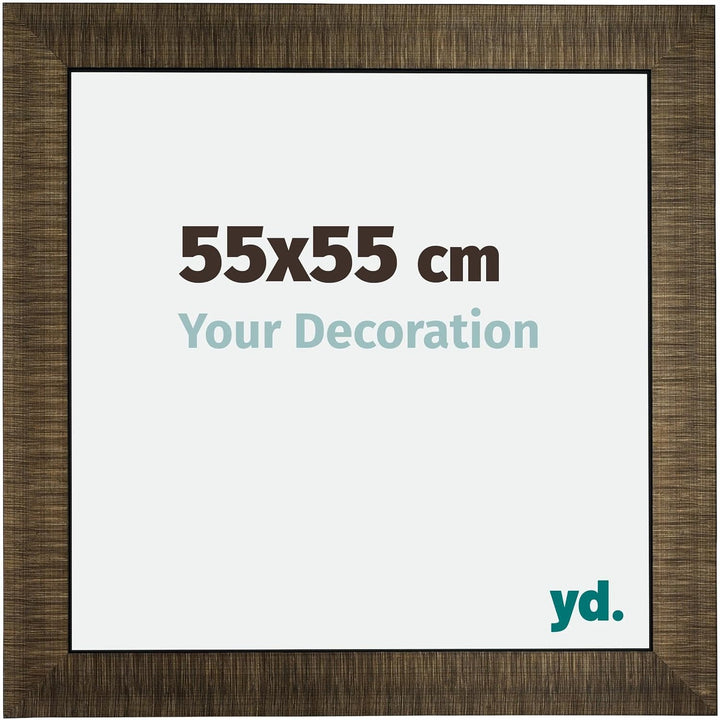 yd. Your Decoration - Bilderrahmen 55x55 cm - Bilderrahmen aus Holz mit Acrylglas - Antireflex - Aus
