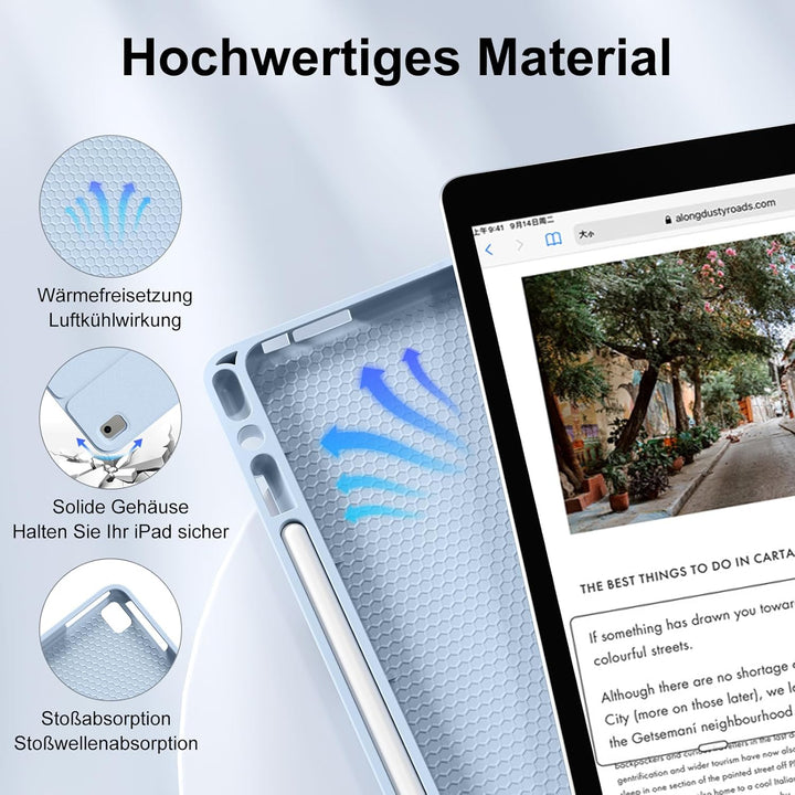 Tastatur Hülle für iPad 10.2 Zoll (9./8./7. Generation), für iPad Air 3rd / Pro 10.5, Magnetisch Abn