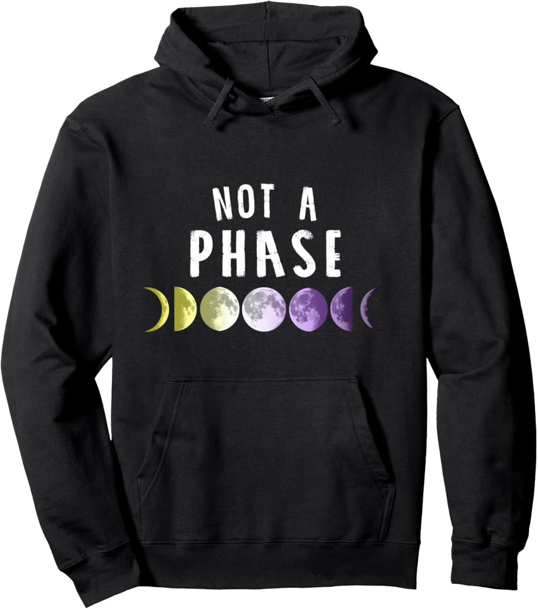 Not a phase Mondphase LGBT CSD Nicht binär Pullover Hoodie