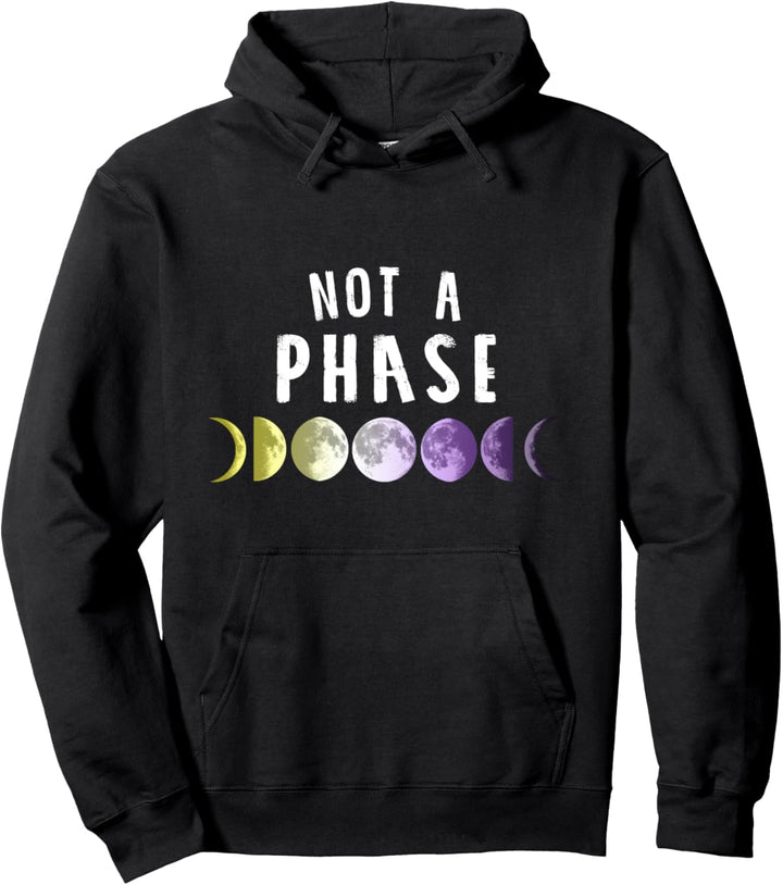 Not a phase Mondphase LGBT CSD Nicht binär Pullover Hoodie