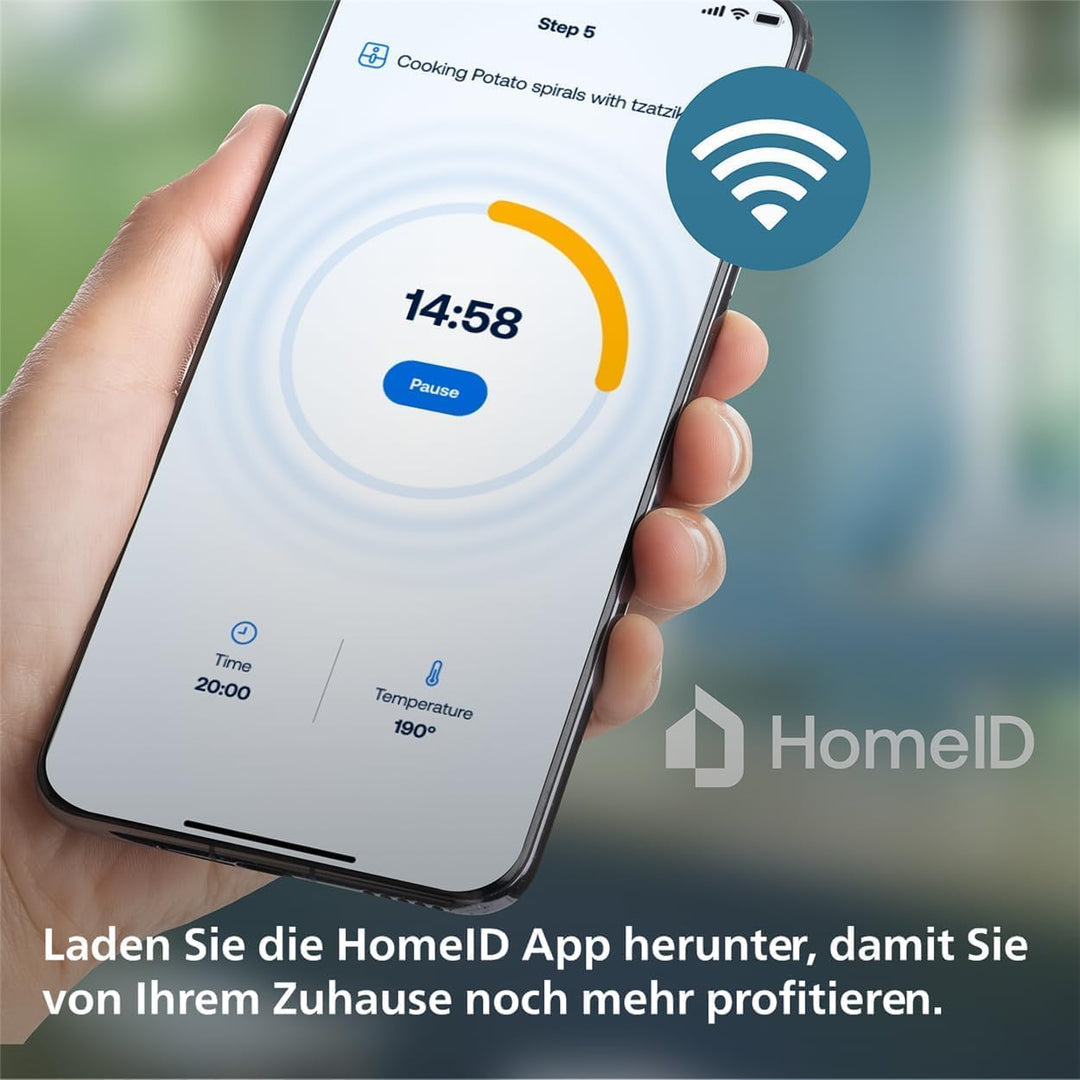 Philips HD9280/90 Airfryer XL Essential (Heissluftfritteuse, 2000 W, 1200 g Kapazität, digitales Dis