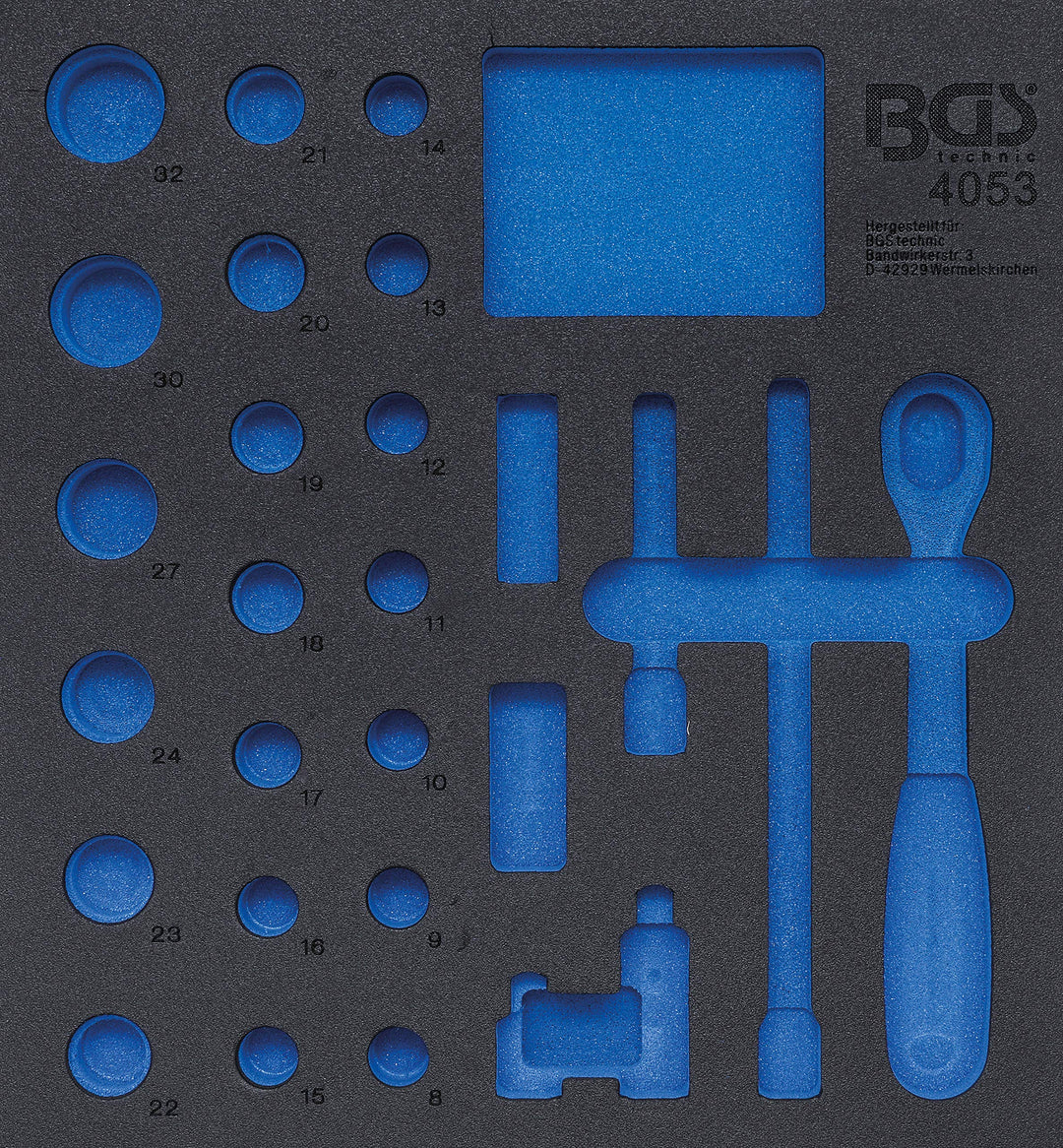 BGS 4053-1 | Werkstattwageneinlage 2/3 | leer | für Art. 4053 Einlage, leer, Einlage, leer