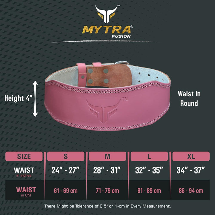 Mytra Fusion gewichthebergürtel Damen gewichthebergürtel Gerundet Lifting Belt Fitness Lumbar gürtel