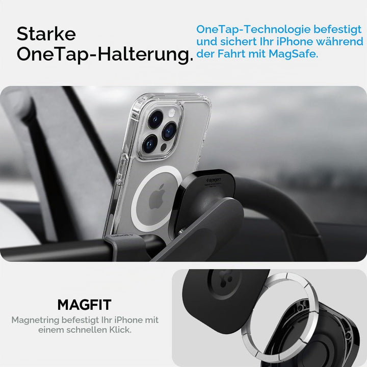 Spigen OneTap 3 MagFit Handyhalterung Auto für Telsa Model 3 Highland 2024 Model Y Zubehör, Magnetis