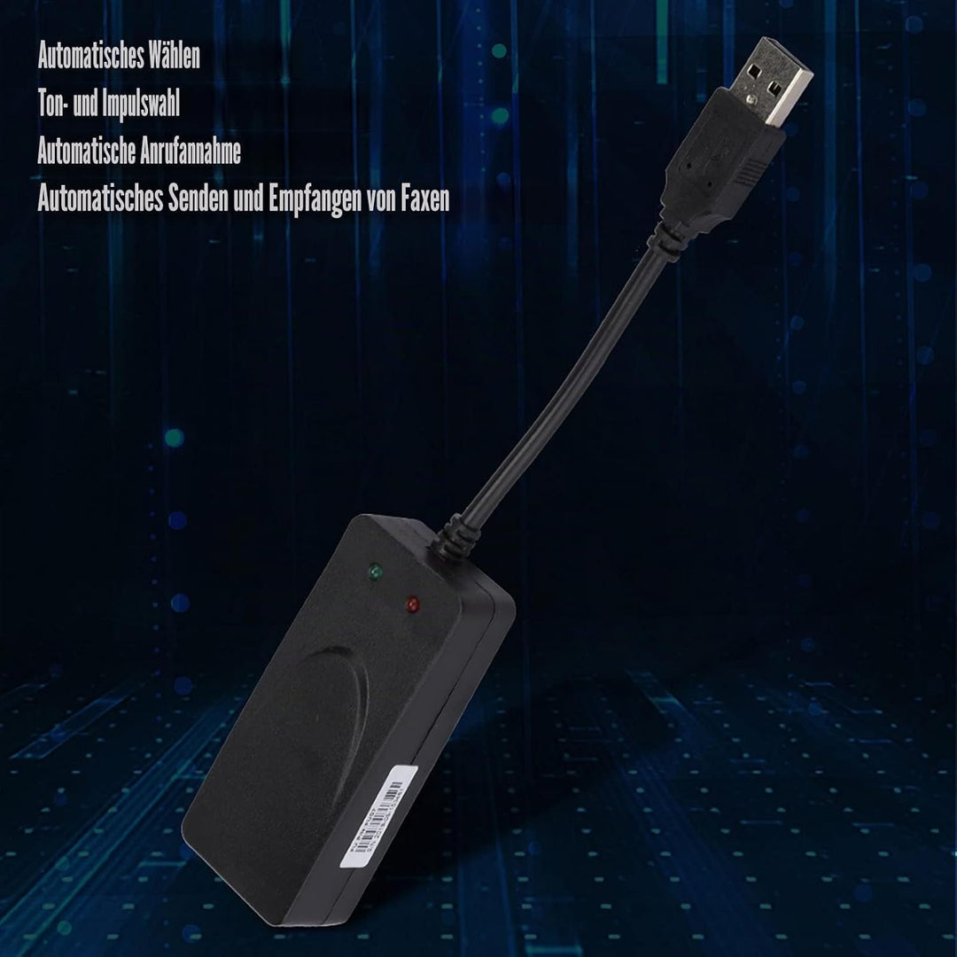 Normales DFÜ Modem, Faxmodem Dual Port USB2.0 56K Externer Modemtreiber für Win 7/Win 8/Win 10/Win X