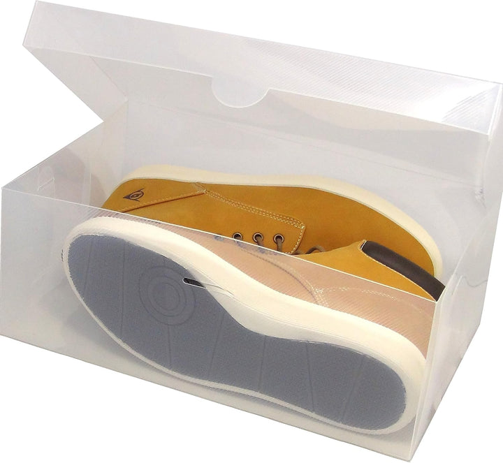DynaSun 30x PP435 Schuhbox Schuhkasten Lagerkasten Box Schuhschachtel für Aufbewahrung Schuhe Faltba