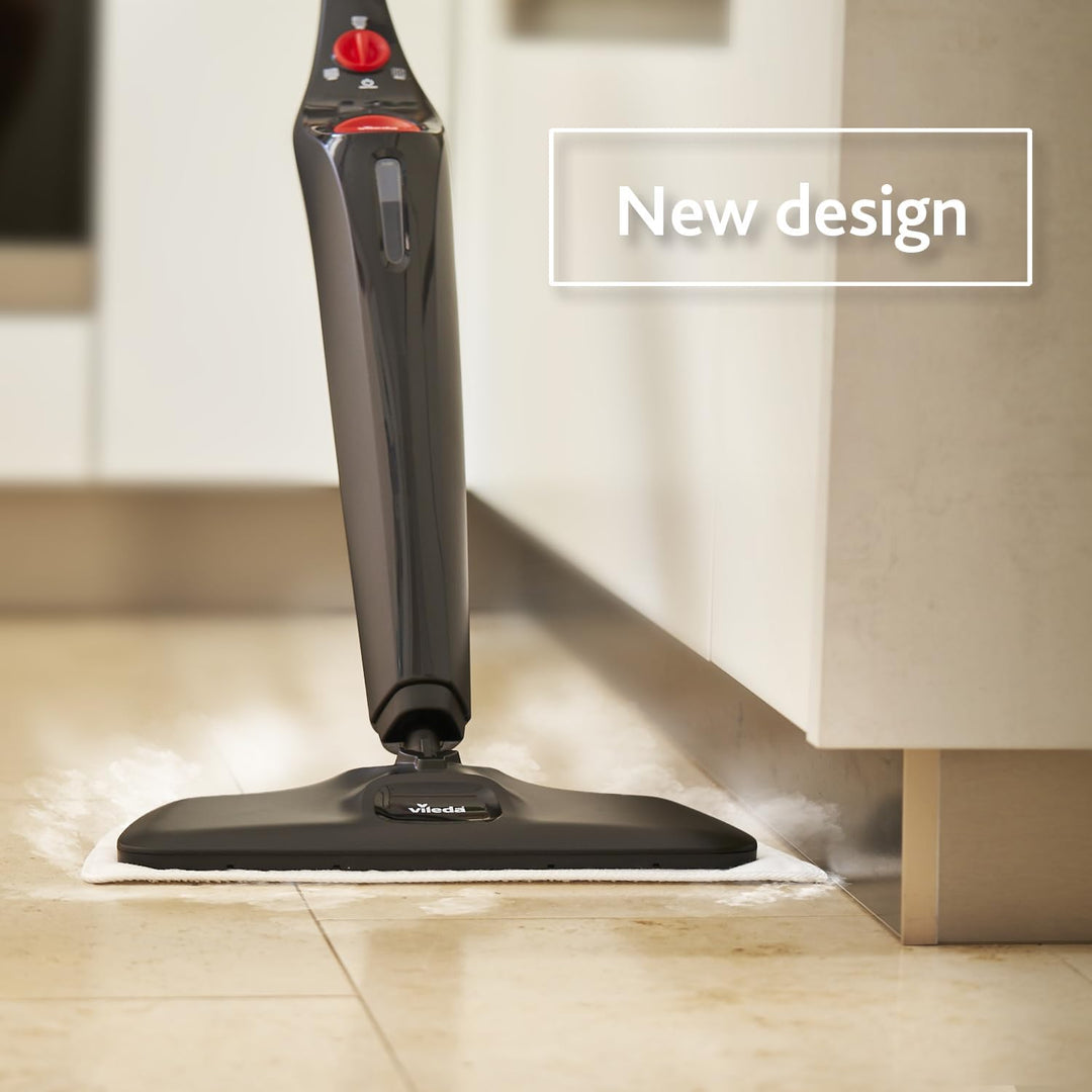 Vileda Steam PLUS XXL Dampfreiniger mit PowerPad, hygienische Bodenreinigung von grossen Flächen, en