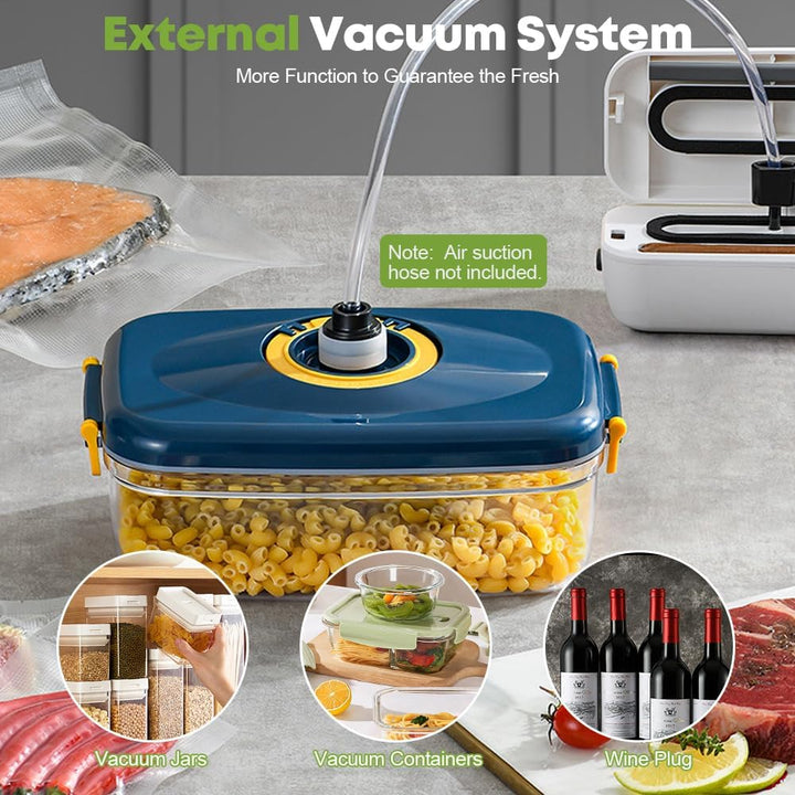 Vakuumierer&Vakuumiergerät, Lebensmittel bleiben vakuumiert bis zu 8x länger frisch, stabile Schweis