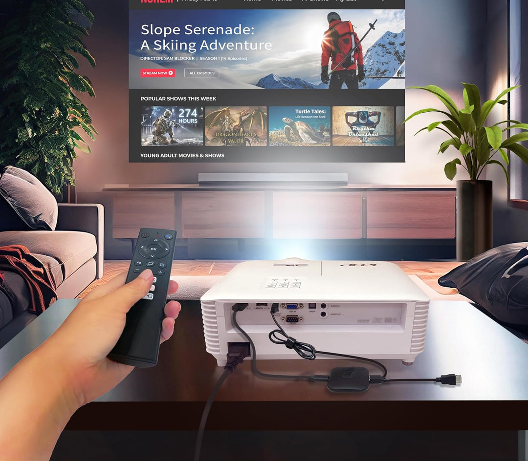 Acer H6816ATV Android TV DLP-Beamer (4K UHD (3.840 x 2.160 Pixel) 4.000 ANSI Lumen, 10.000:1 Kontras