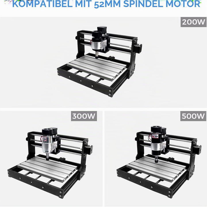 Z-Achsen-Spindelmotor-Montagesatz, Upgrade der Spindel auf 200 W für CNC der 3018 Pro-Serie