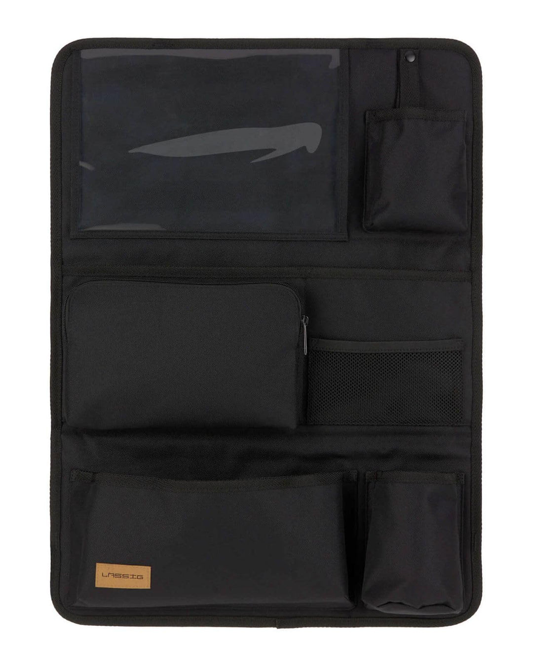 LÄSSIG Autoorganizer Autorücksitzorganizer Rücksitztasche für Auto zum Hängen zusammenklappbar 55 cm
