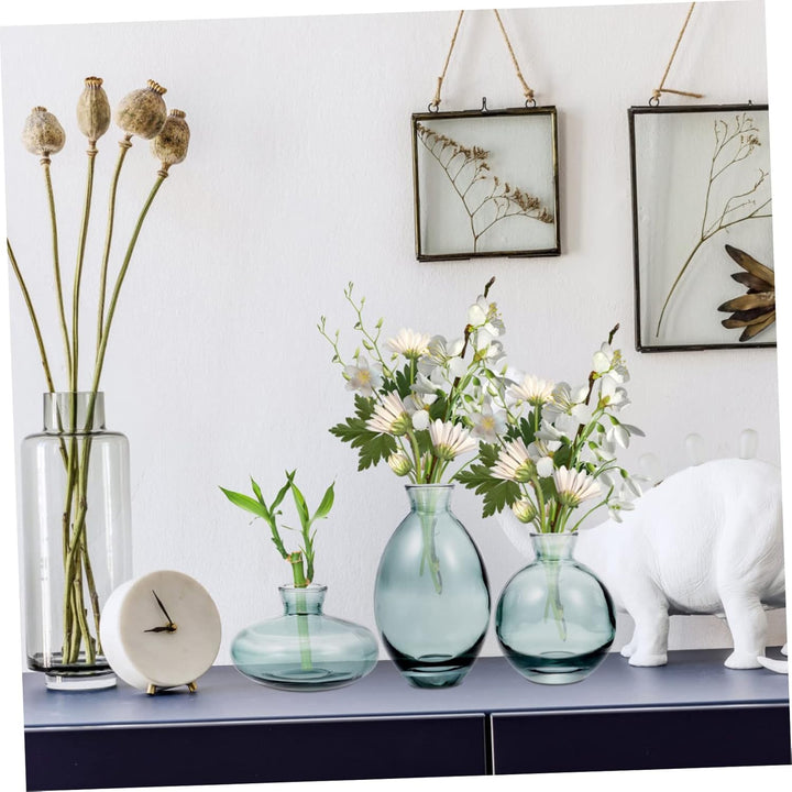 BESPORTBLE 3 Stück Vase Kleine Glasvasen Für Blumen Artificiales Decorativas para Sala Green Home De