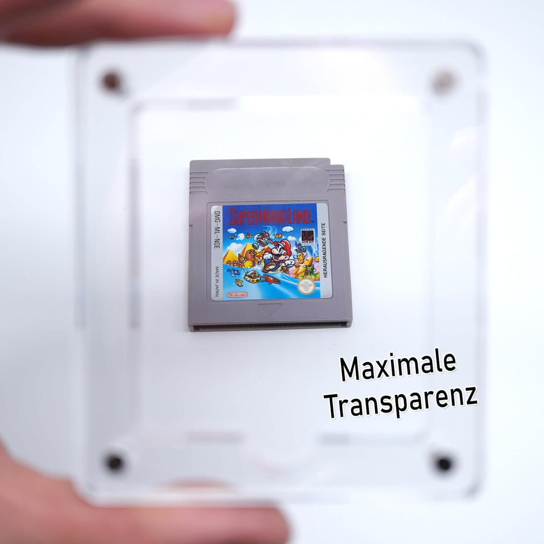 RetroRetter 3x Acryl Case 1-Fach für GameBoy Classic & Color Spiele Module - UV Schutz Protector Sch