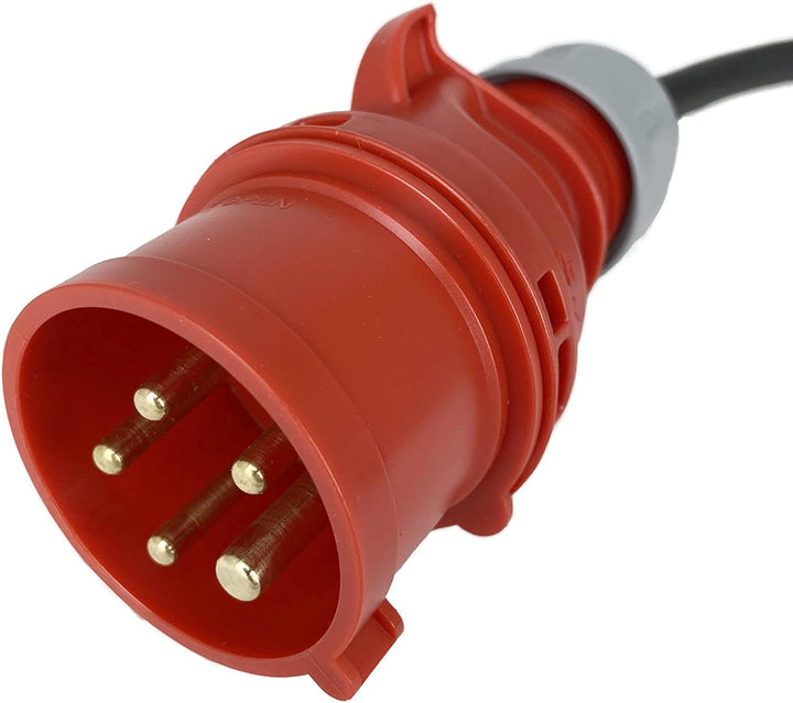 NWP Adapter CEE Kupplung 230V 16A auf CEE Stecker 400V 16A - 3x2,5mm² Gummischlauchleitung - IP44 -