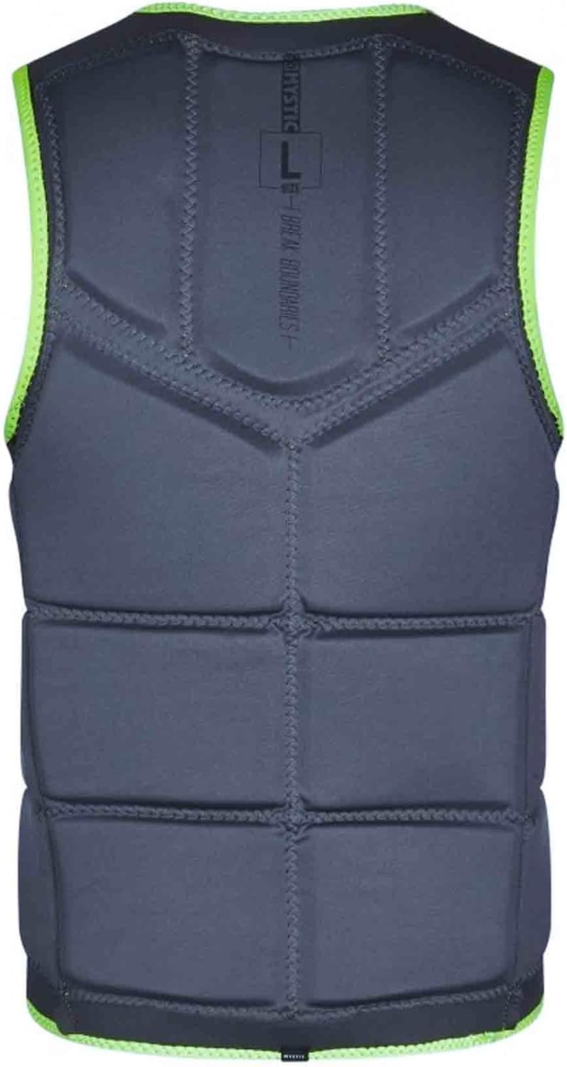 Mystic Watersports - Surf Kitesurf & Windsurfing Brand Front Zip Wake Impact Weste Top - Schwarz - U