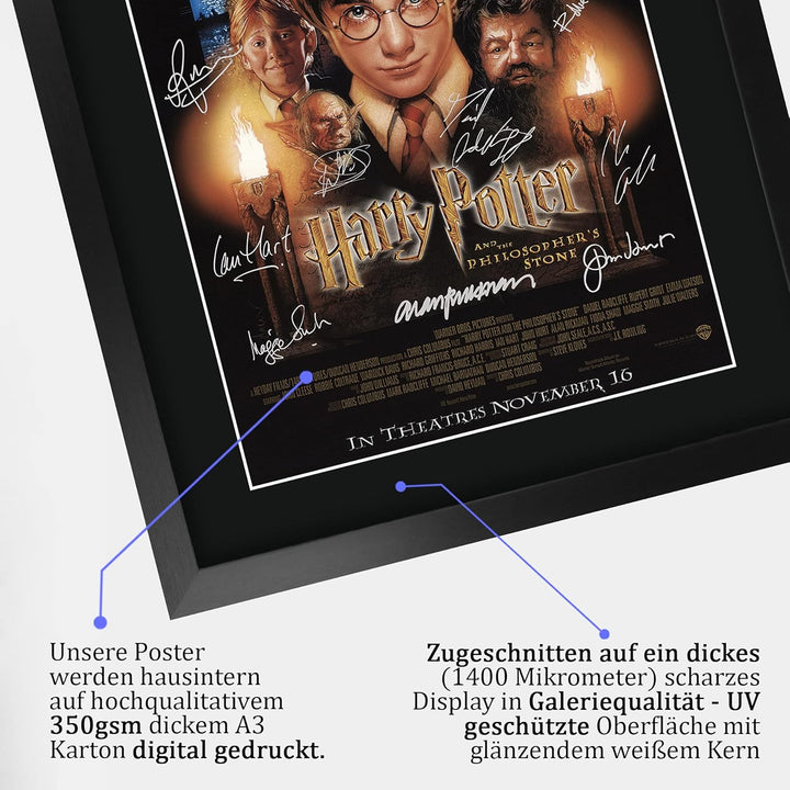 HWC Trading Stein der Weisen Harry Potter Die Darsteller Daniel Radcliffe Emma Watson Rupert Grint G
