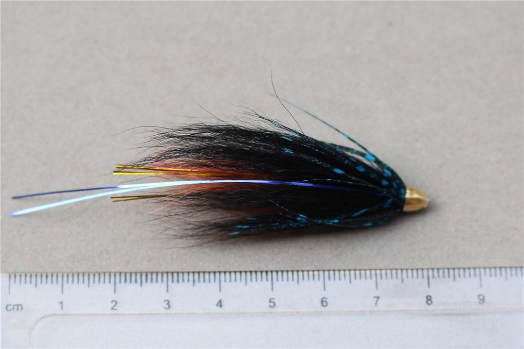 Tigofly 40 Stück/Los Cone Head Tube Fly 5 Muster Streamer Fly Lachsforelle Steelhead Fliegenfischen