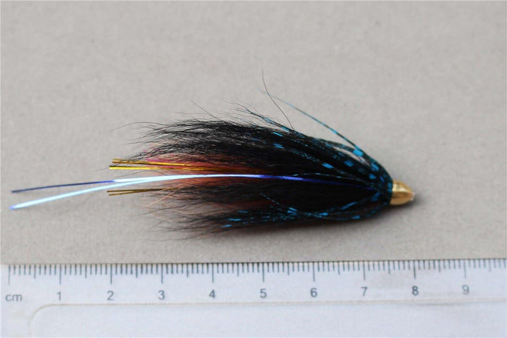 Tigofly 40 Stück/Los Cone Head Tube Fly 5 Muster Streamer Fly Lachsforelle Steelhead Fliegenfischen