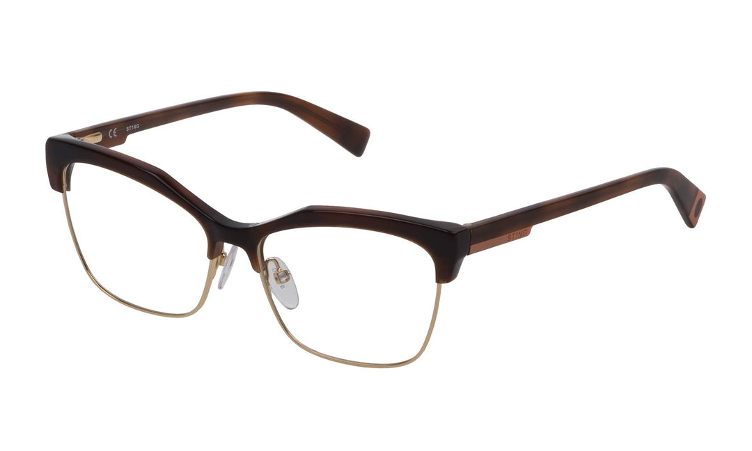 Sting Damen VST1845309AJ Sonnenbrille, Havana Brown, 53/15/140