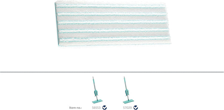 Leifheit Original Wischpad Picobello M Micro Duo Wischbezug für Glatte Böden, Wischer Bezug aus Mikr