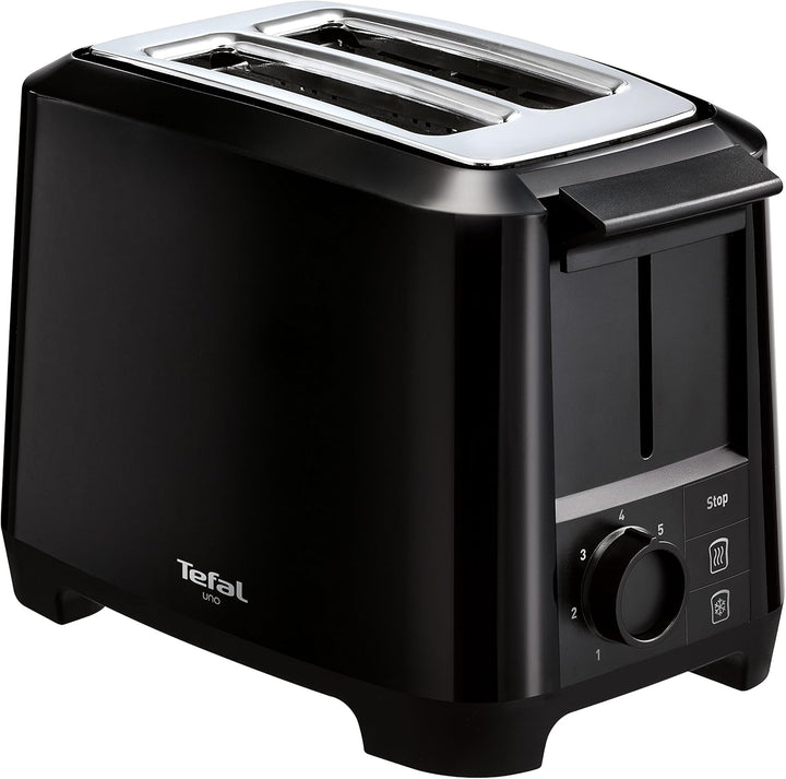 Tefal Uno TT1408 Scheibentoaster, 7 Bräunungsstufen (800 Watt) schwarz