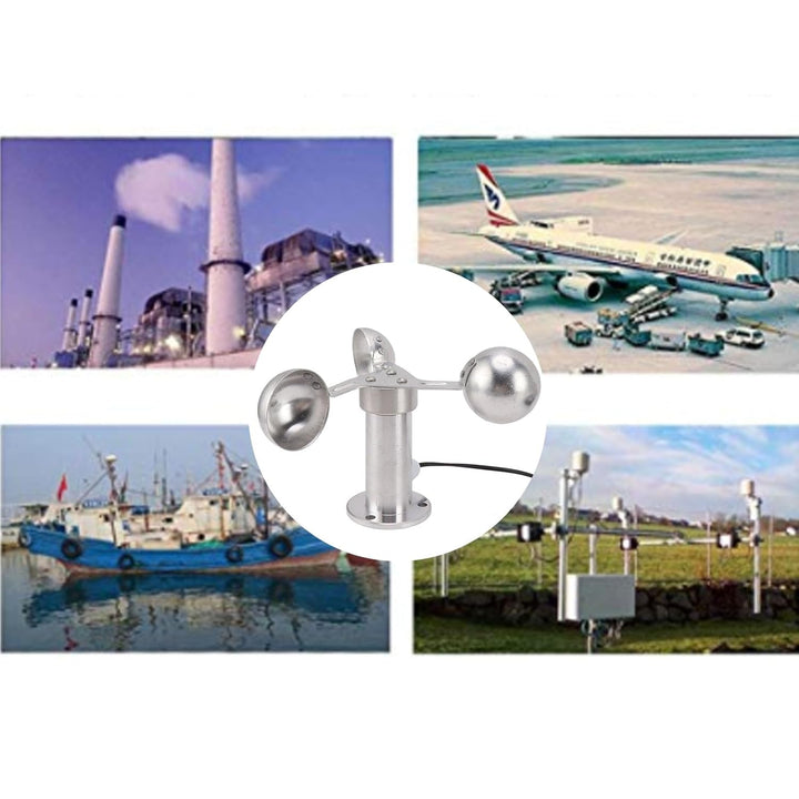 Windsensor, 0 Bis 3,8 V Aluminiumlegierung Windgeschwindigkeitssensor Anemometer, Anemograph Windsen