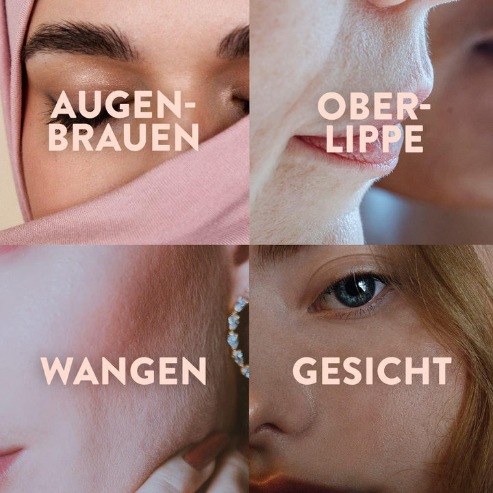 Veet Kaltwachsstreifen Vorteilsset mit Easy-Gelwax Technology – Für das Gesicht – Geeignet für sensi